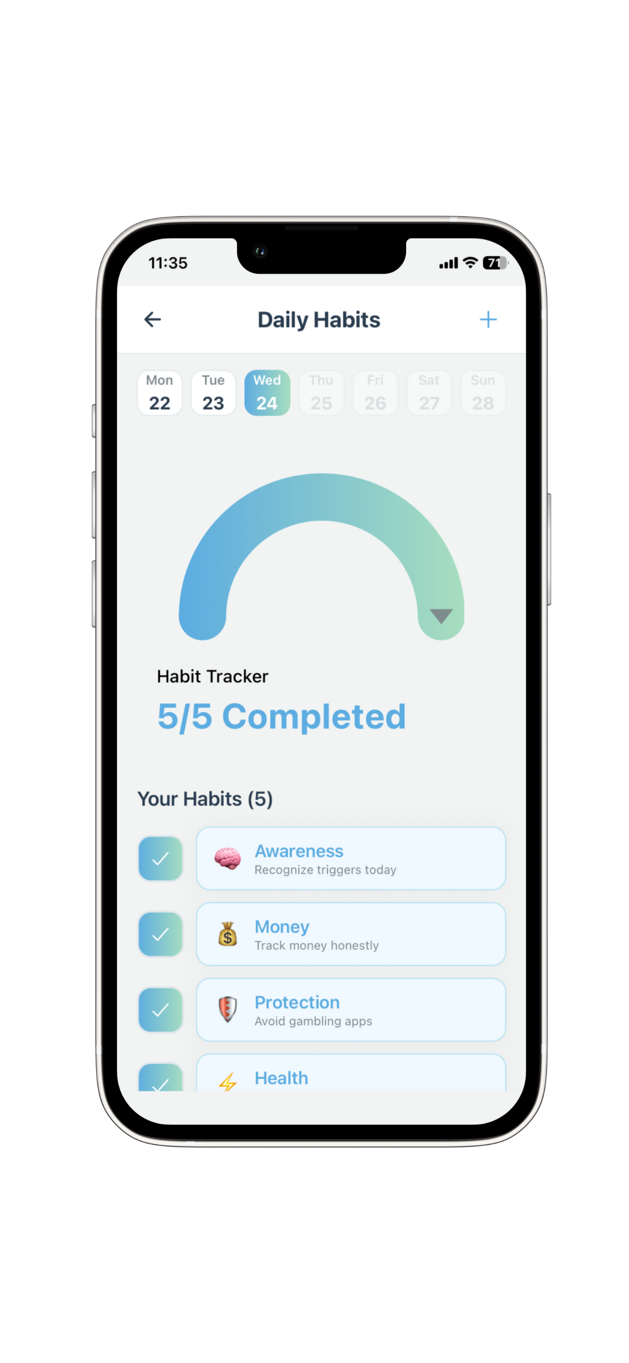 Build positive daily habits to replace gambling addiction with healthy routines