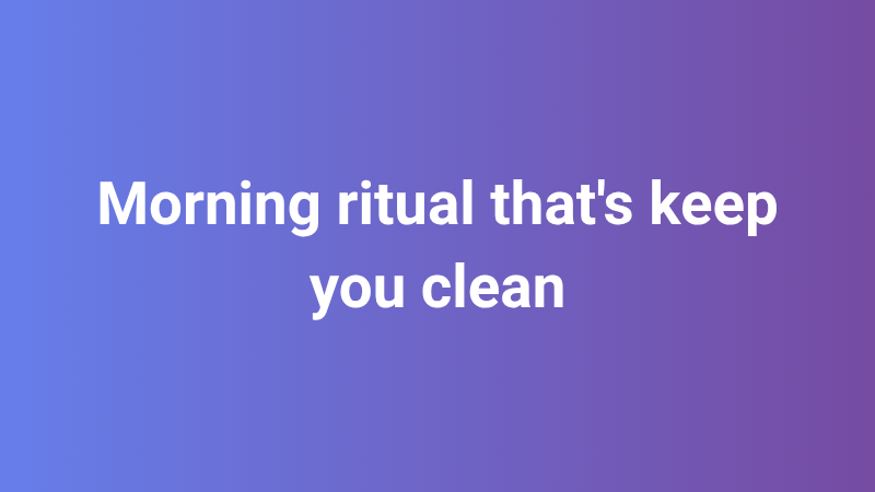 Stop Gambling Morning Ritual